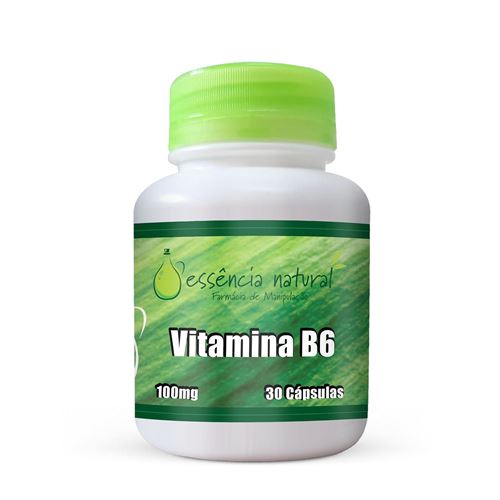 Vitamina B6 100mg 30 Cápsulas