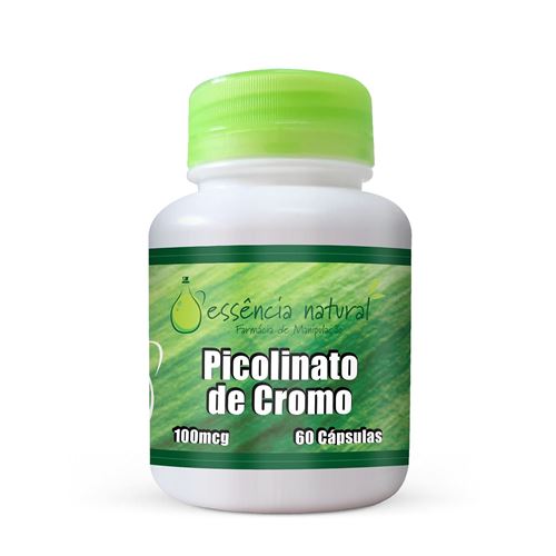 Picolinato de Cromo 100mcg 60 Cápsulas