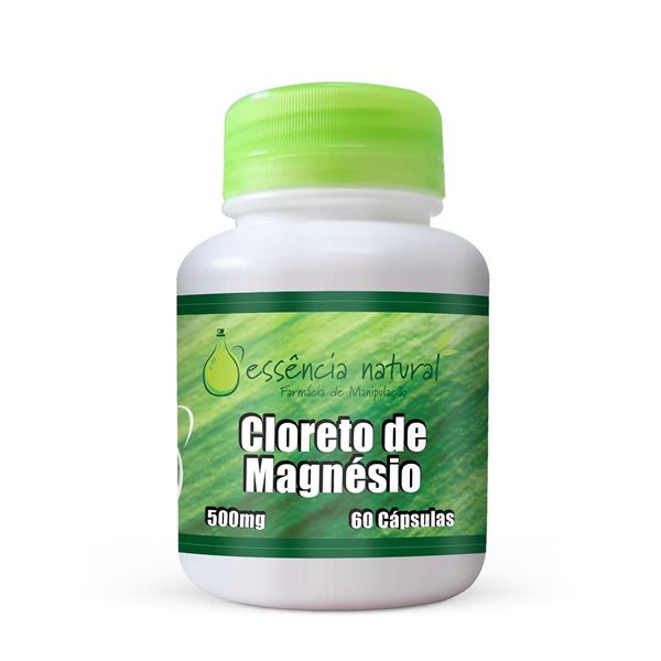 Cloreto de Magnésio 500mg 60 Cápsulas